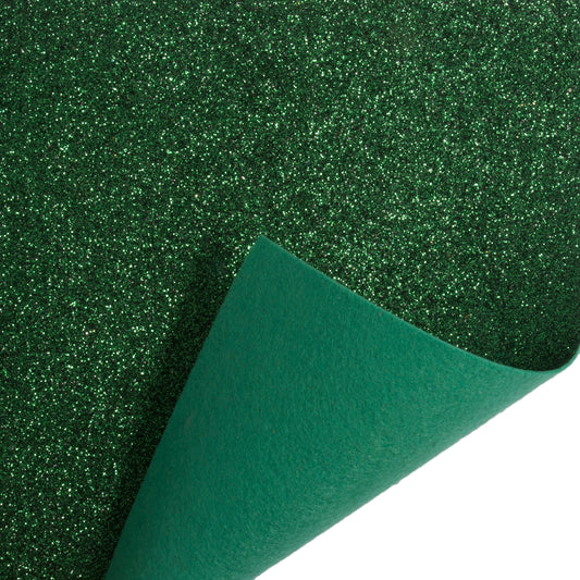 Trimits Glitter Felt 30x23cm Green x 10