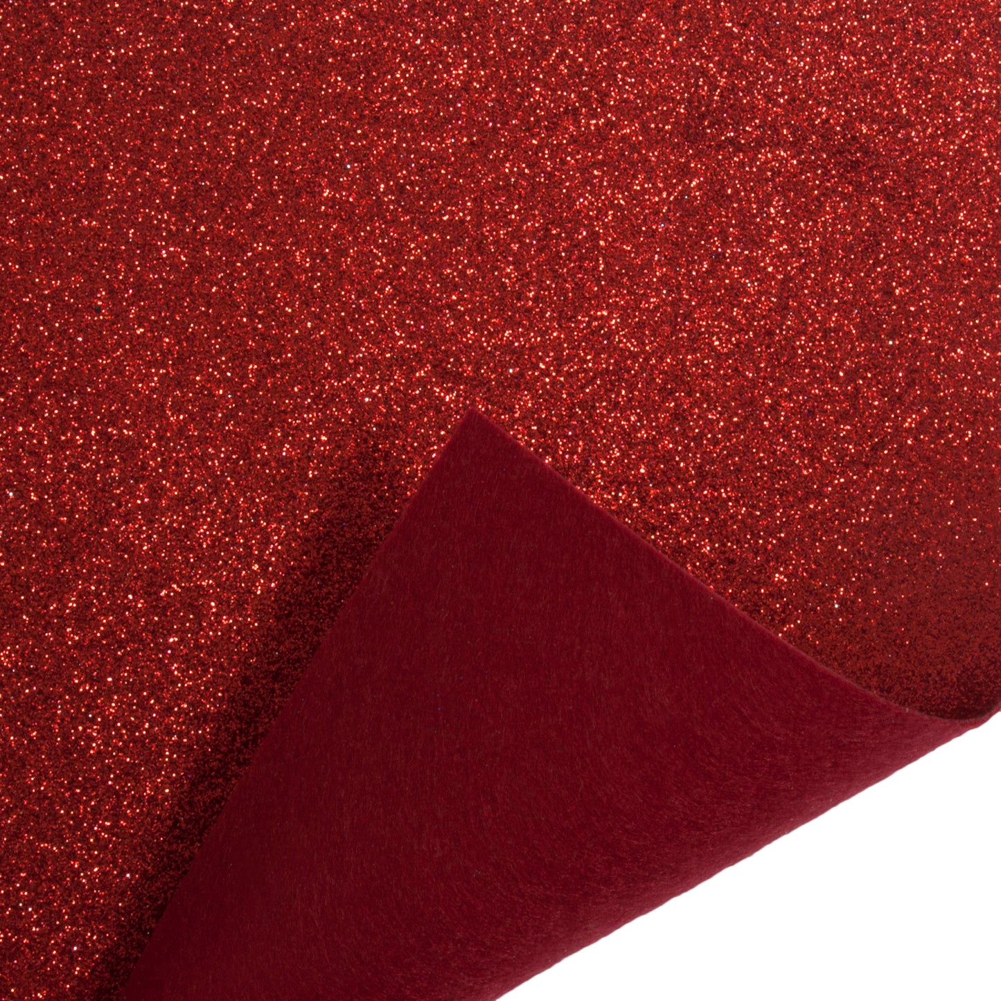 Trimits Glitter Felt 30x23cm Red x 10