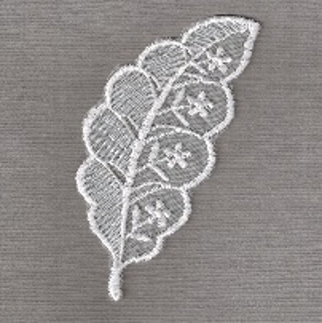 Organza motif Leaf - Pack of 24