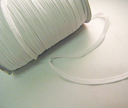 Elastic Braided 10 cord White 200 metre roll