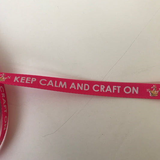 Keep Calm on Hot Pink Ribbon