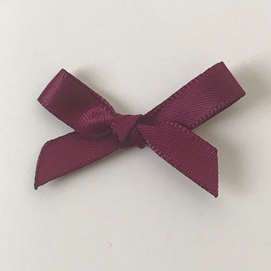 Satin Bows 6mm Wine pack 100