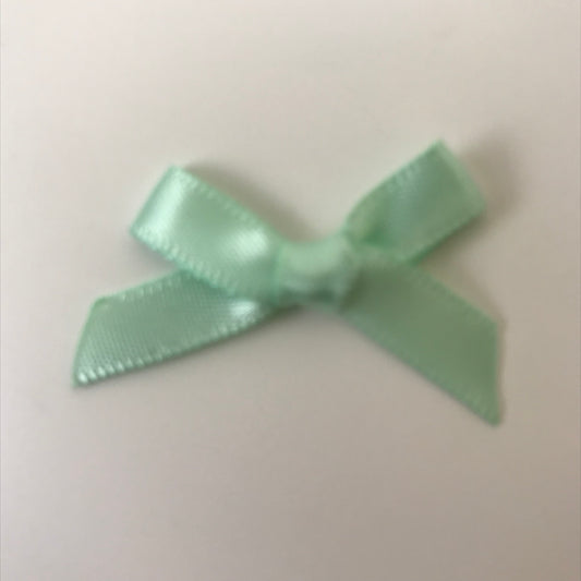 Satin Bows 6mm Mint pack  100
