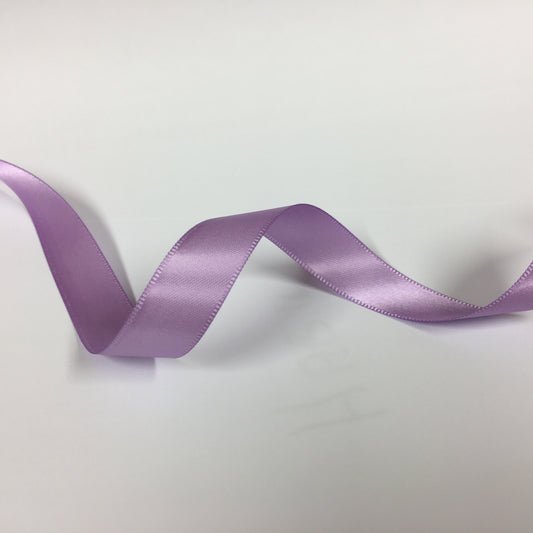 Double side Satin 15mm Ribbon 20 metre reel Lilac