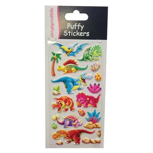 Simply Creative Puffy Stickers Dinosaurs B