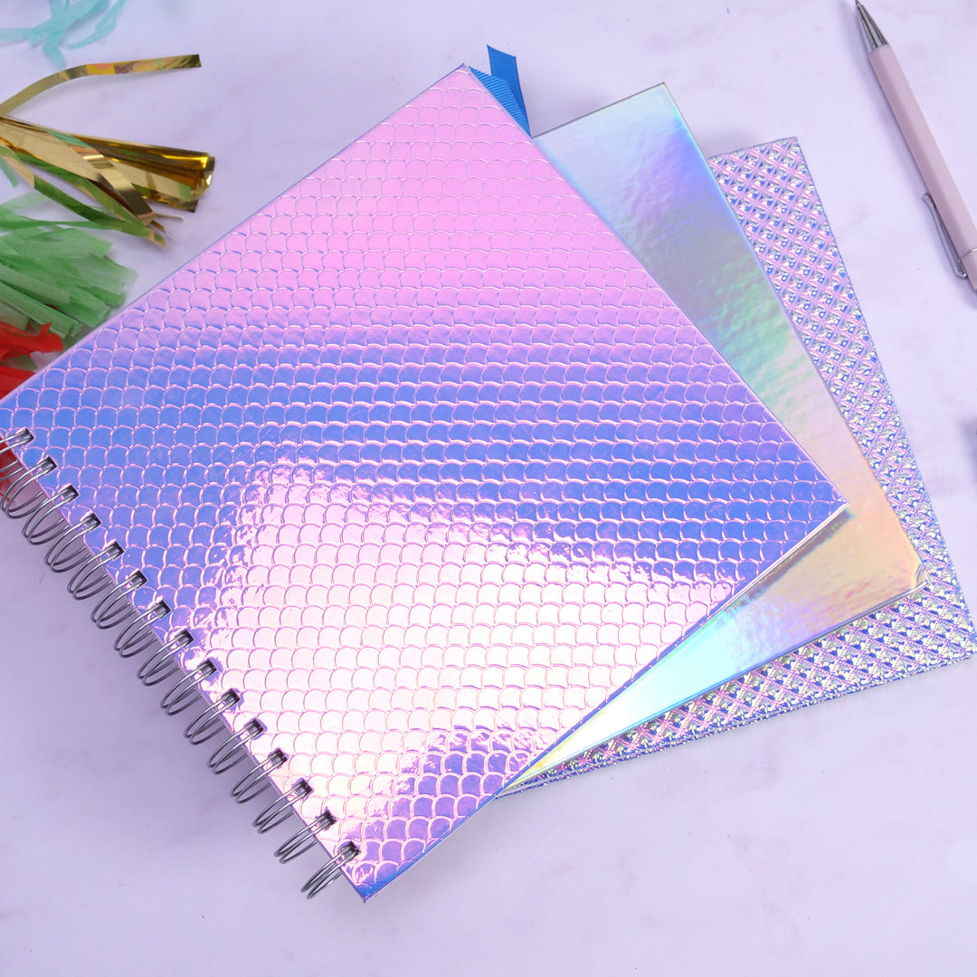 Simply Creative Albums 8x8 Holographic Diamonds Lilac