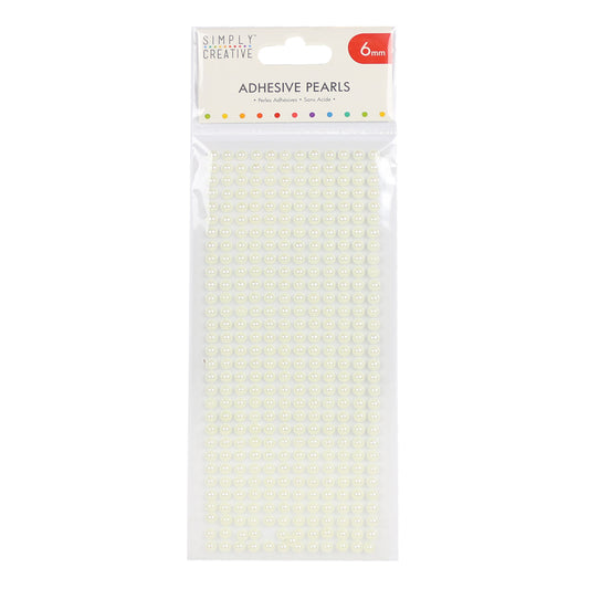Simply Creative 6mm Pearls - 372 Pack Ivory
