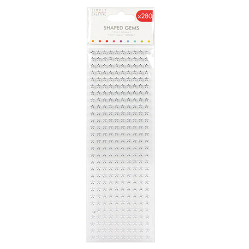 Simple Creative 6mm Star Gems - Clear - 280 Pieces