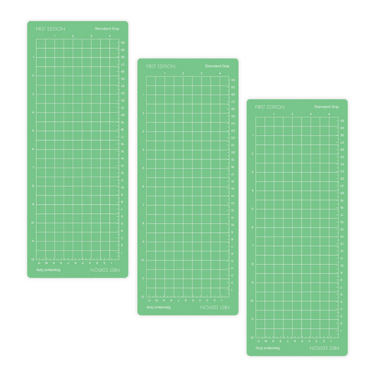 First Edition 4.5x12 Standard Grip cutting mat x 3