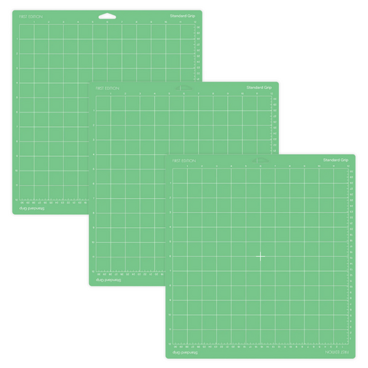 First Edition 12x12 Mixed Grip (standard/strong/light) Cutting mat pack