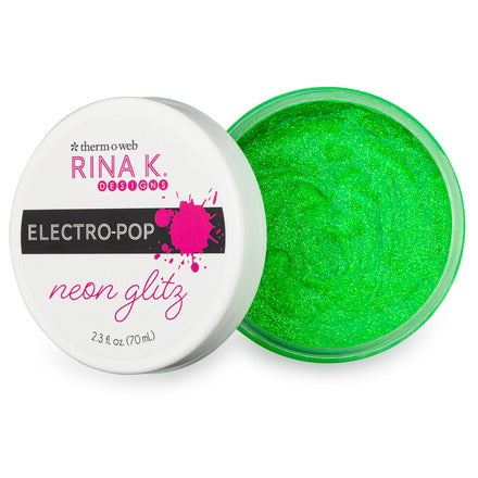 Rina K Designs Neon Glitz Glitter Gel 2.3 oz - SCREAMIN' GRE