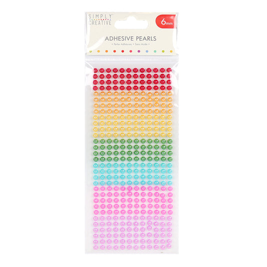 Simply Creative 6mm Pearls  - Rainbow - 372 Pieces