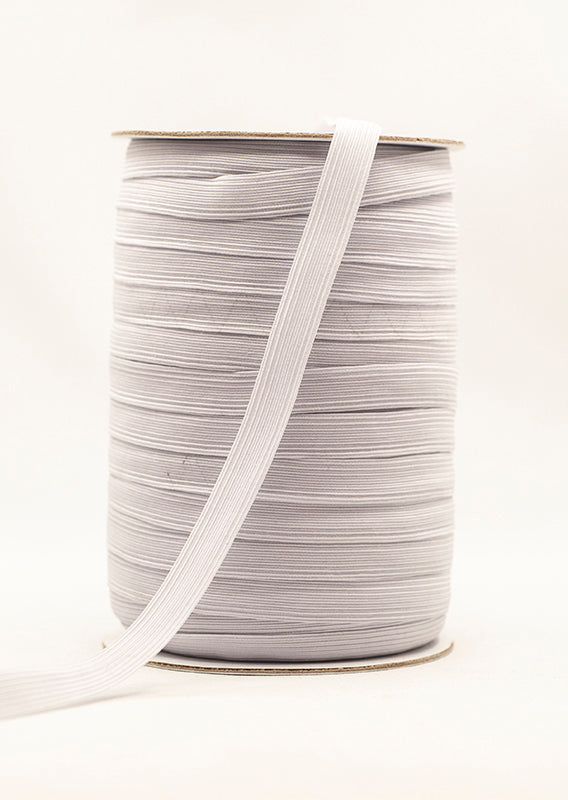 Elastic Braided 16 cord White 100 metre roll