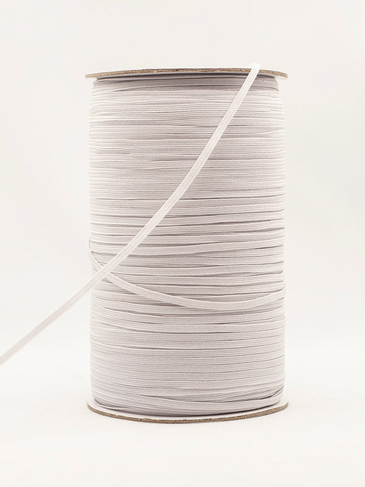 Elastic Braided 4 cord White 300 metre roll