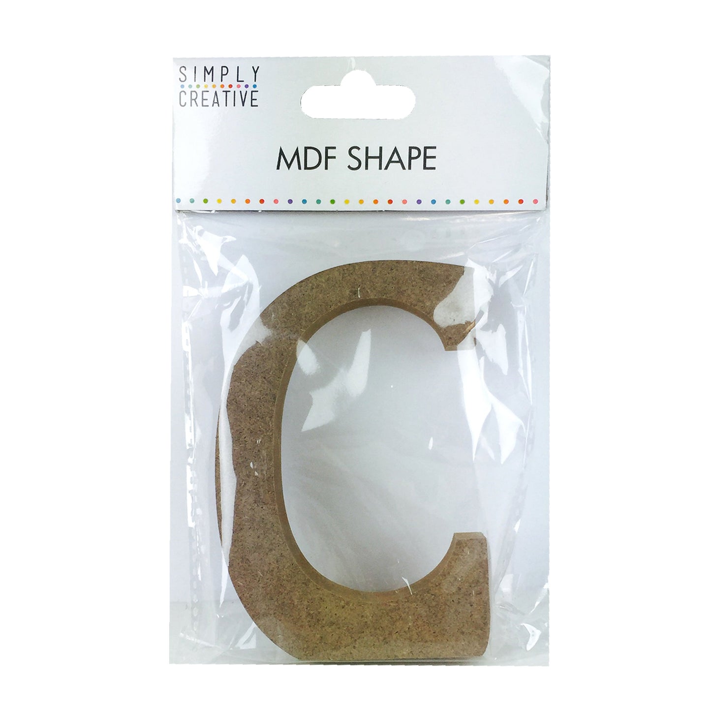 Simply Creative 12cm MDF Shape C