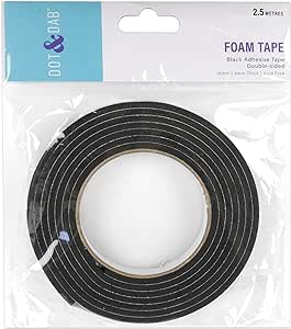 Dot & Dab Foam Tape 18mm x 2.5m x 4mm black
