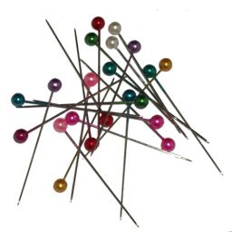 Essentials Colour Headed Craft Pins Assorted 40 x 0.58mm box 10 x 144 count