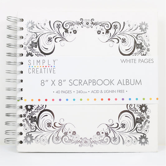 Simply Creative Album 8x8 - White with Border