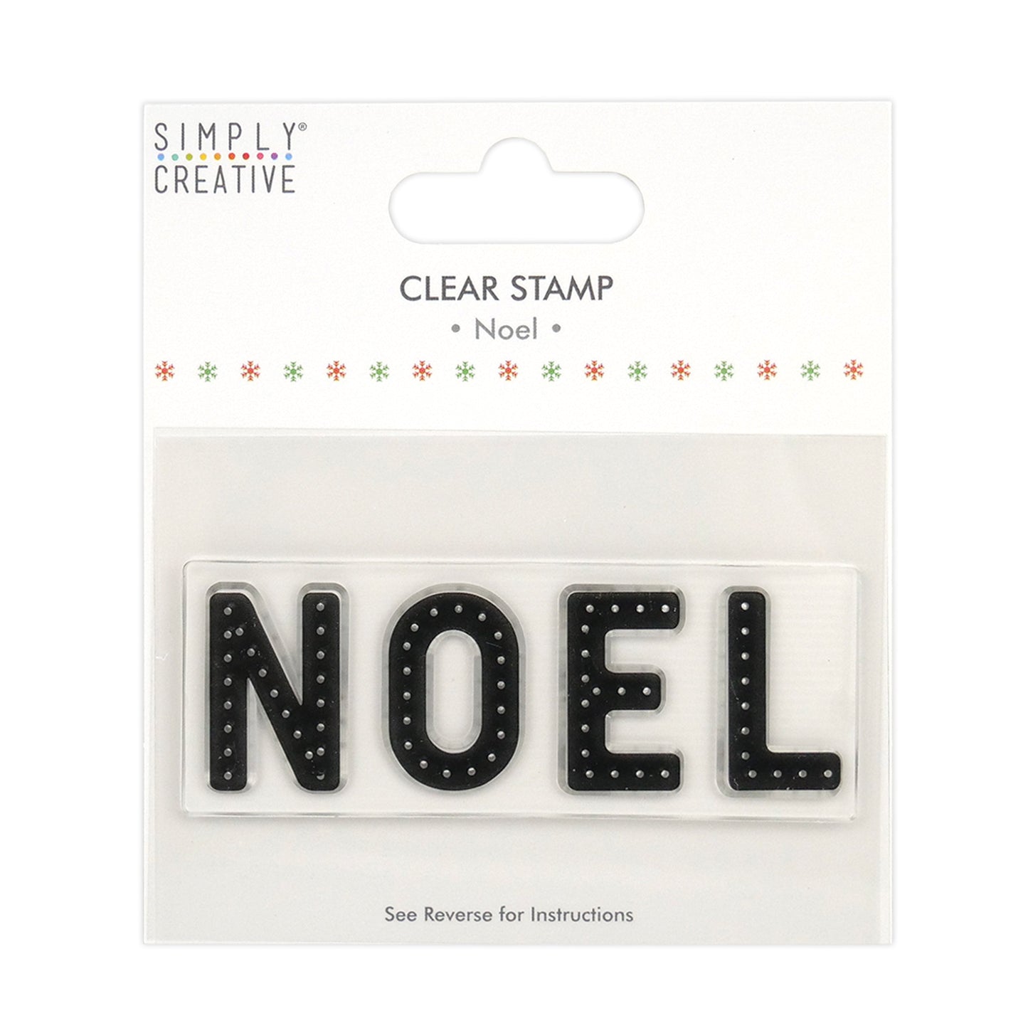 Simply Creative Clear Christmas Stamp Noel Large